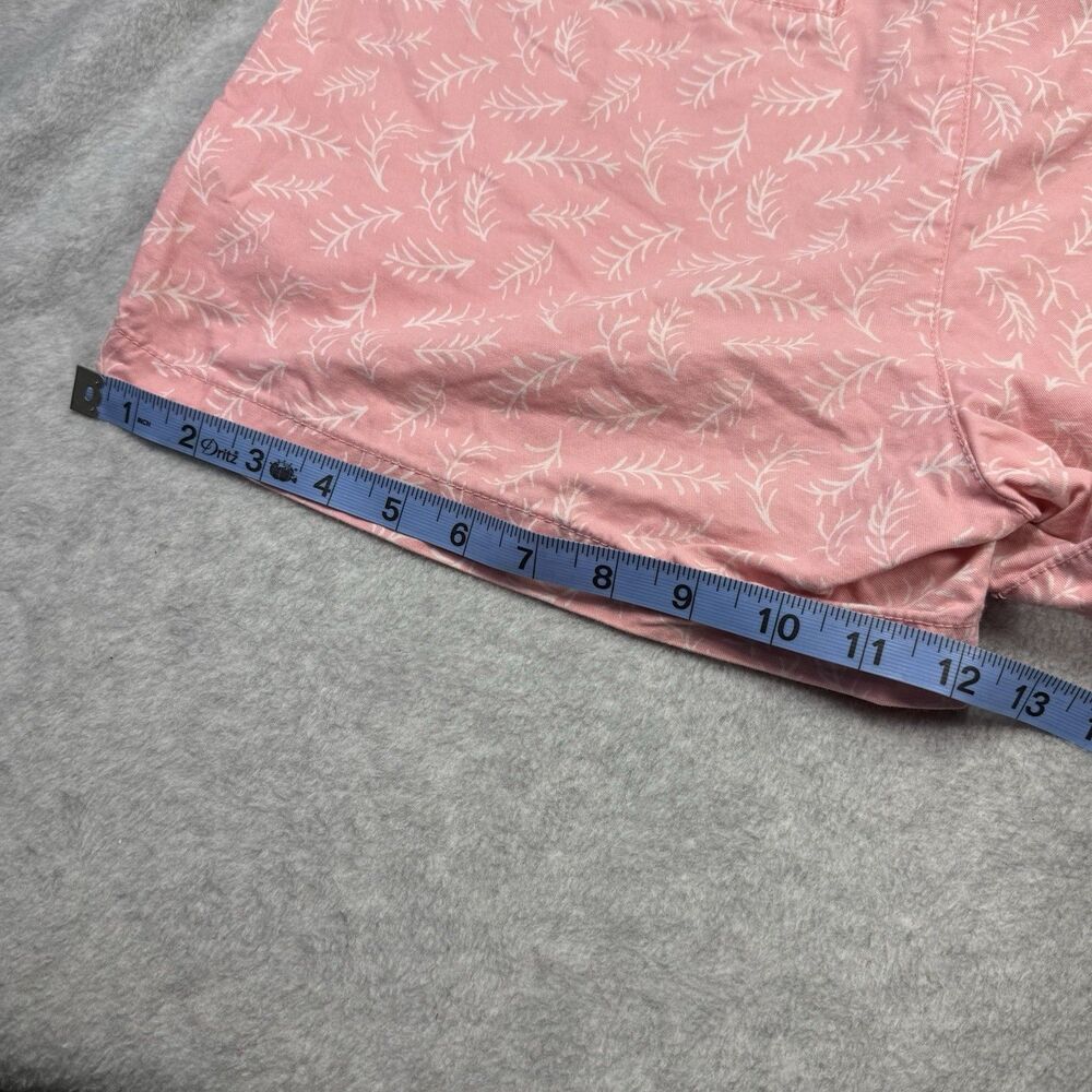 Old Navy Everyday Shorts Womens Size 6 Chino Pink Print Mid Rise 100% Cotton - Picture 6 of 9